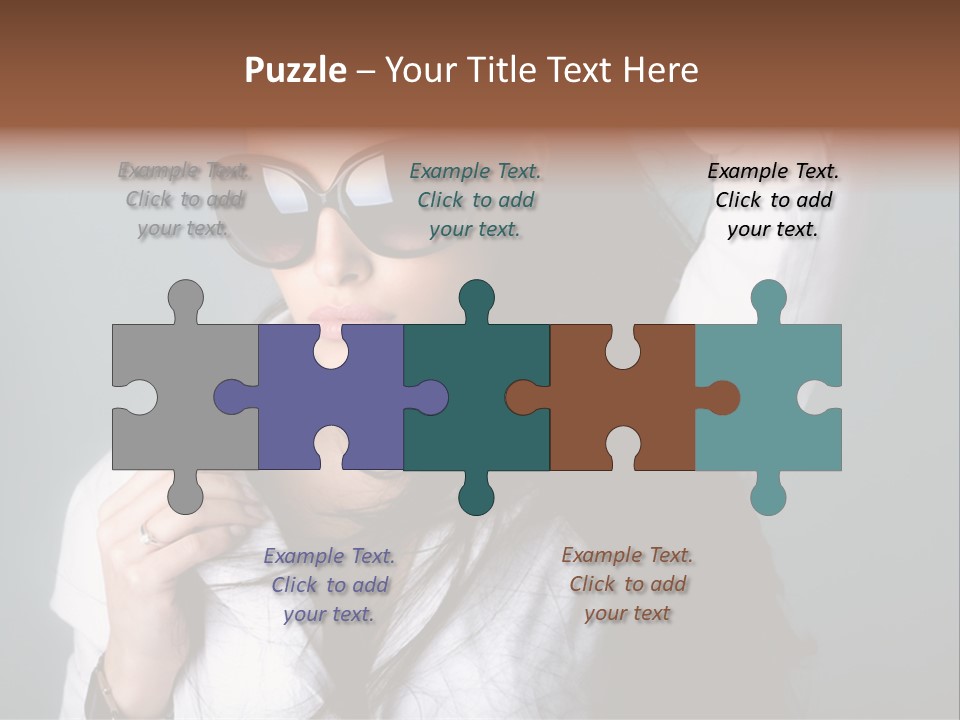 Protect Isolated Sun PowerPoint Template