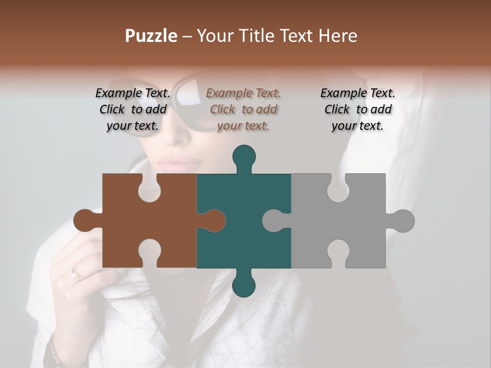 Protect Isolated Sun PowerPoint Template