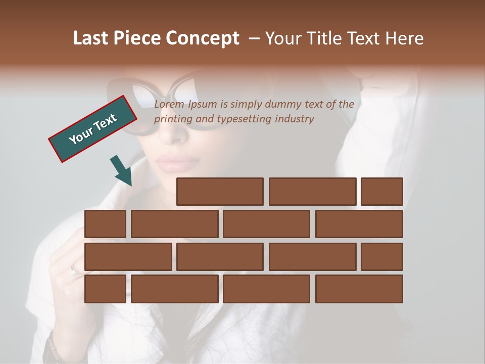 Protect Isolated Sun PowerPoint Template