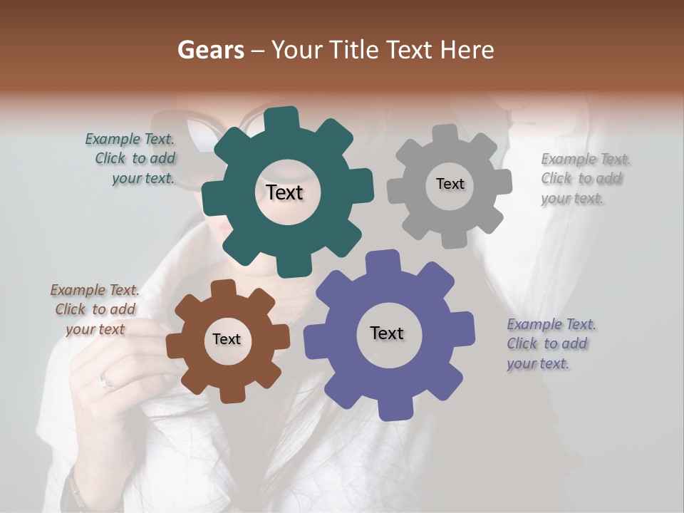 Protect Isolated Sun PowerPoint Template
