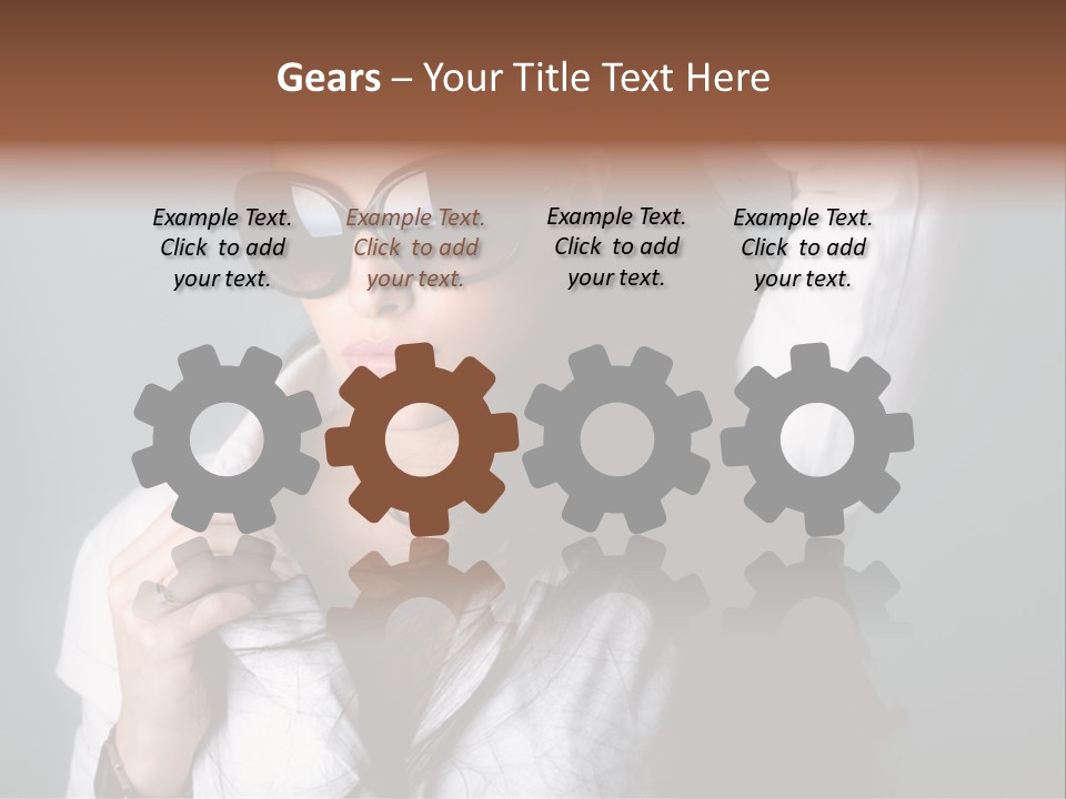 Protect Isolated Sun PowerPoint Template