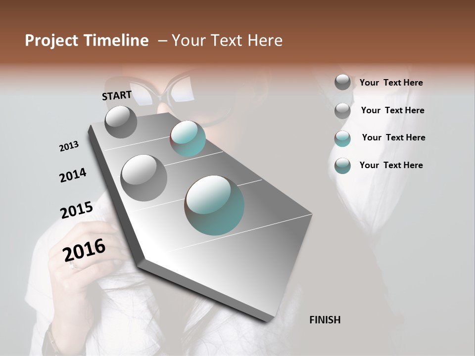 Protect Isolated Sun PowerPoint Template
