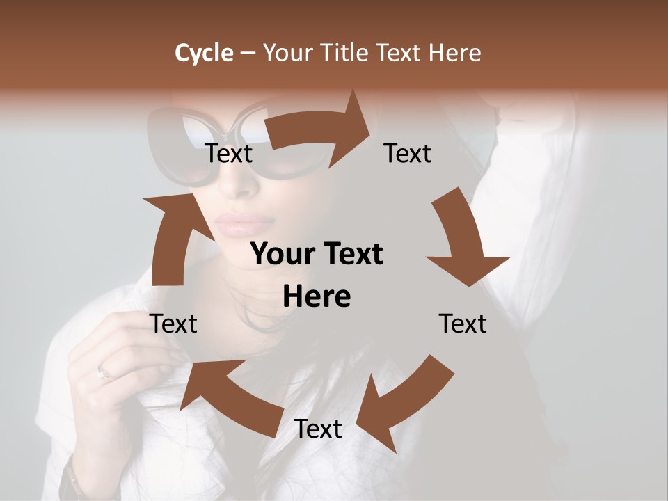 Protect Isolated Sun PowerPoint Template