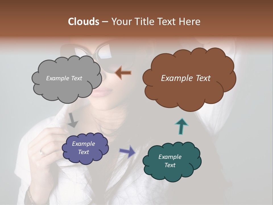 Protect Isolated Sun PowerPoint Template