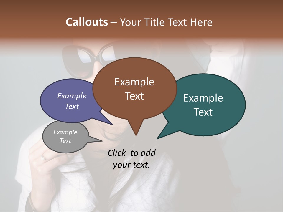 Protect Isolated Sun PowerPoint Template