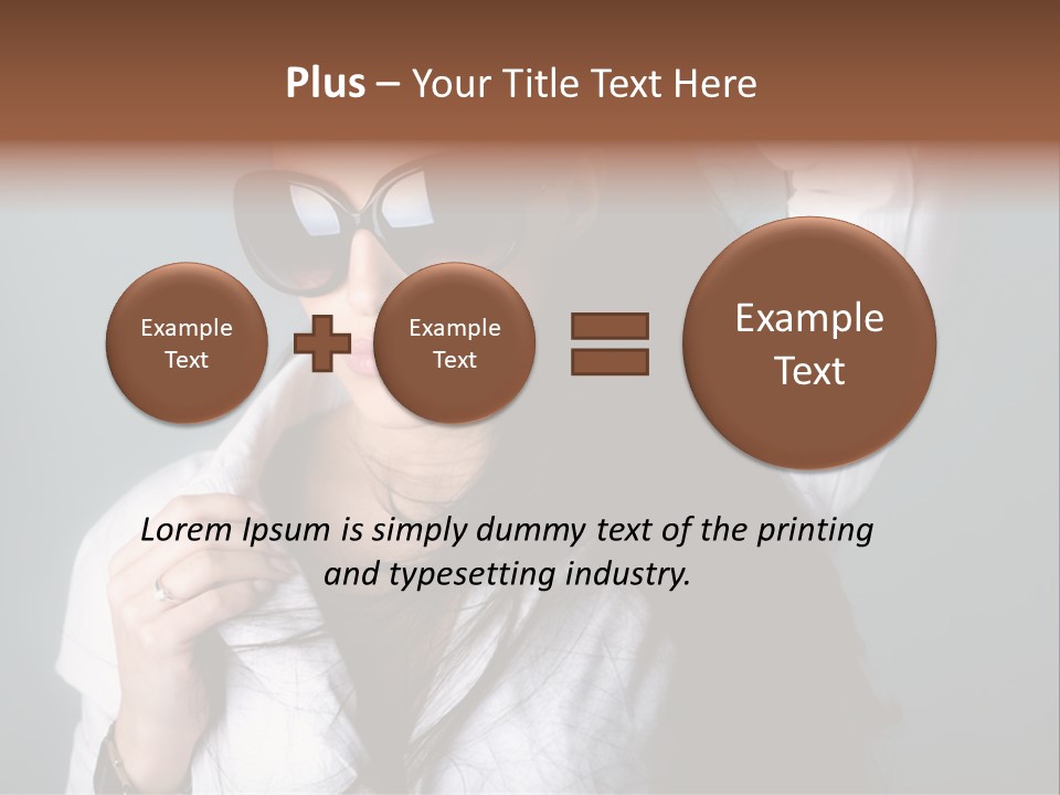 Protect Isolated Sun PowerPoint Template