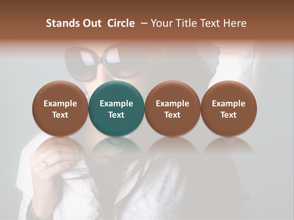 Protect Isolated Sun PowerPoint Template