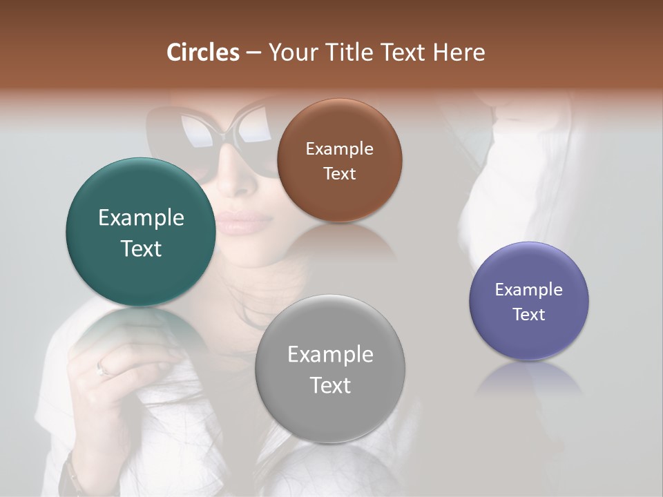 Protect Isolated Sun PowerPoint Template