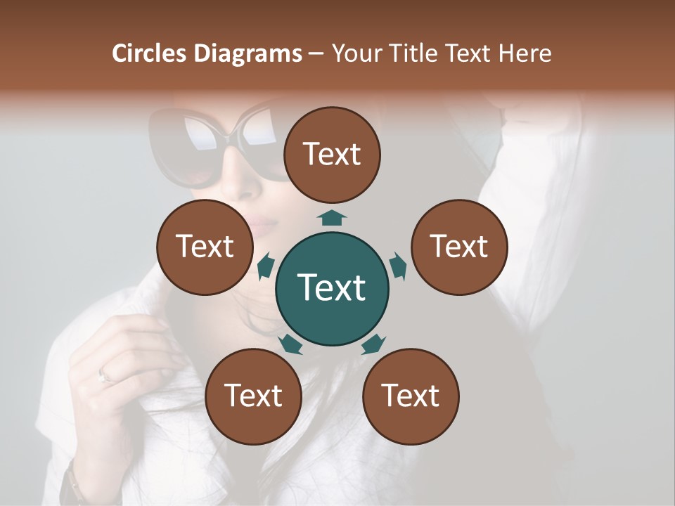 Protect Isolated Sun PowerPoint Template