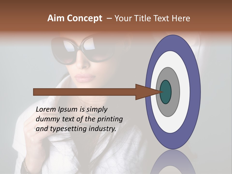 Protect Isolated Sun PowerPoint Template