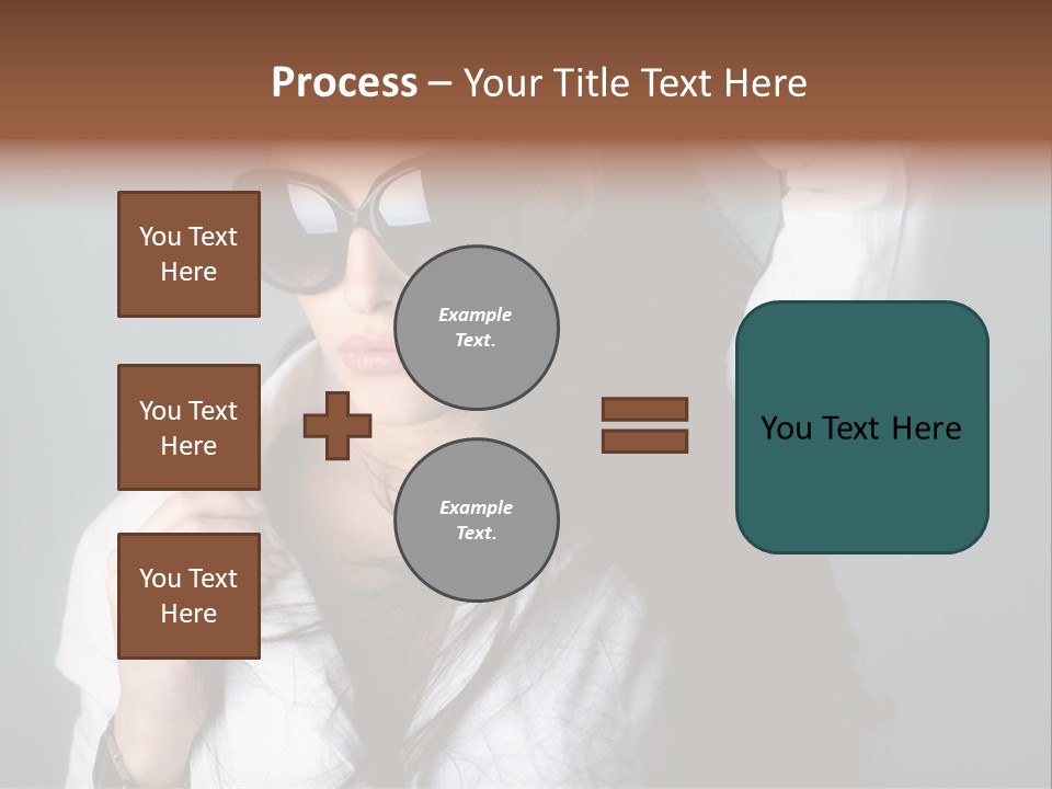 Protect Isolated Sun PowerPoint Template