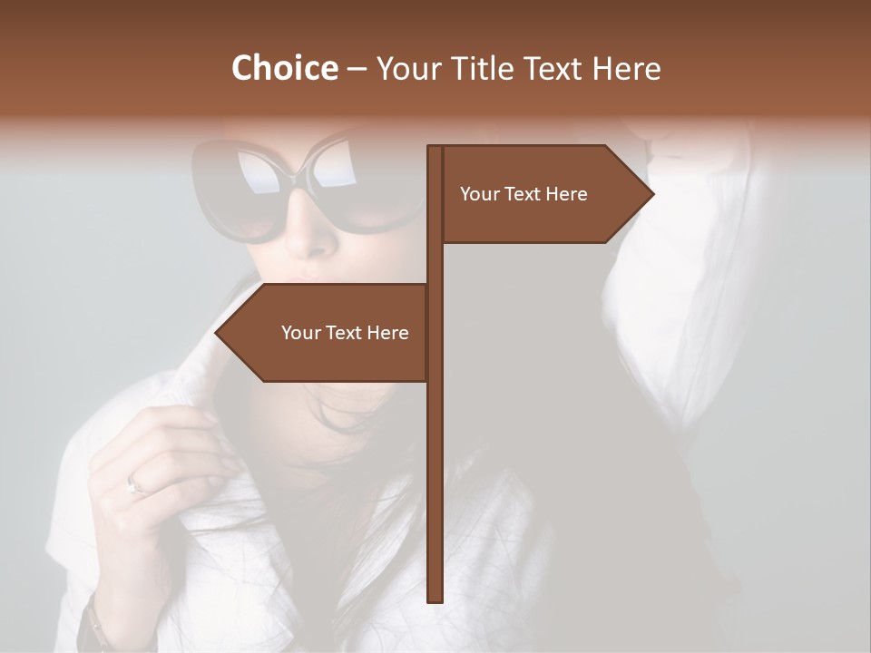 Protect Isolated Sun PowerPoint Template