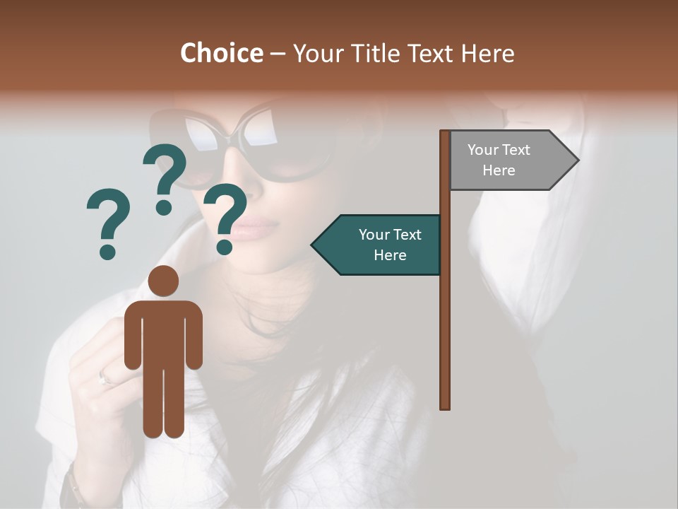 Protect Isolated Sun PowerPoint Template