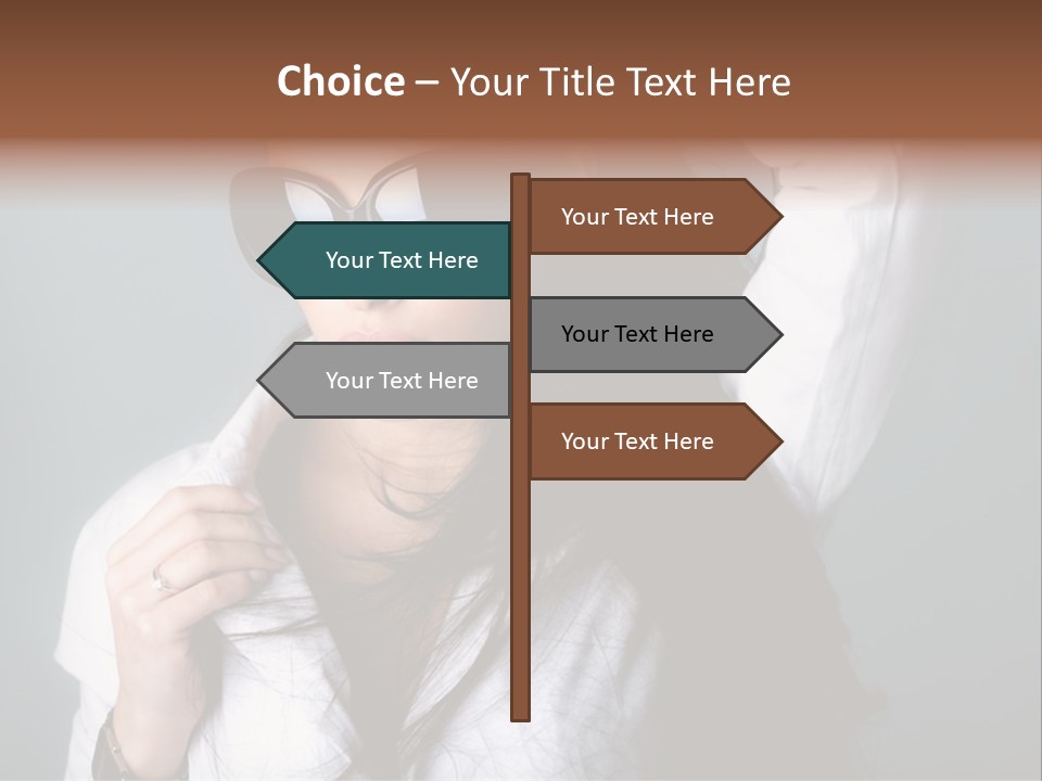 Protect Isolated Sun PowerPoint Template