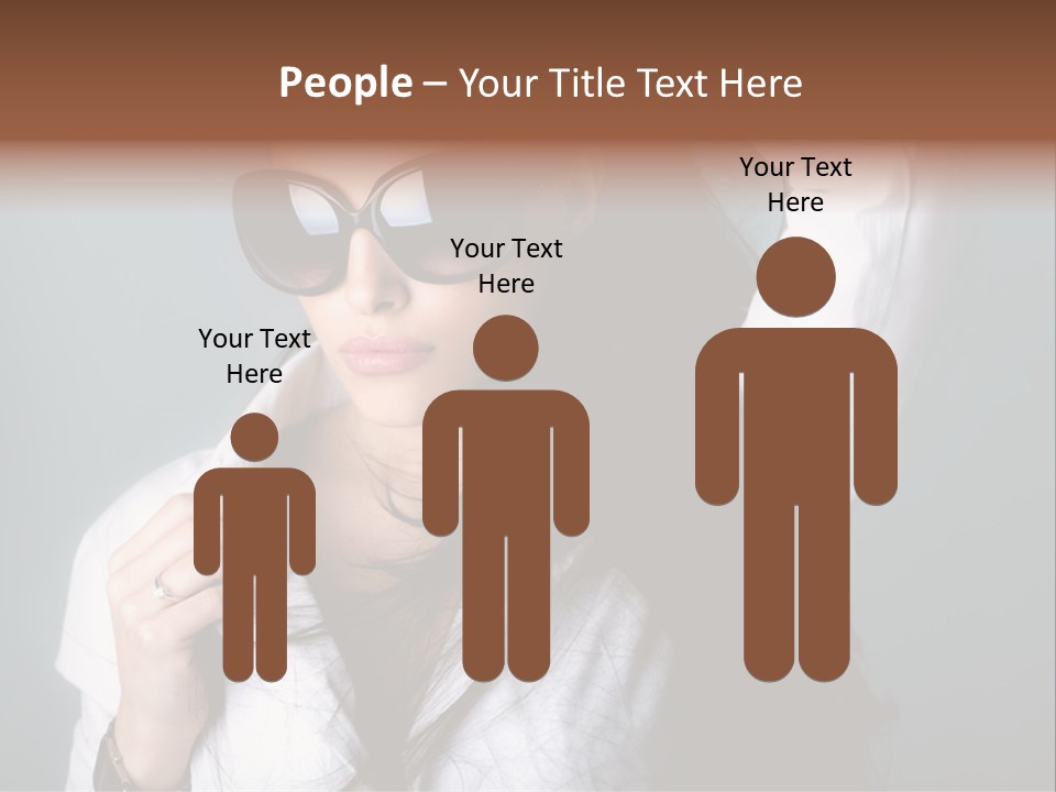 Protect Isolated Sun PowerPoint Template