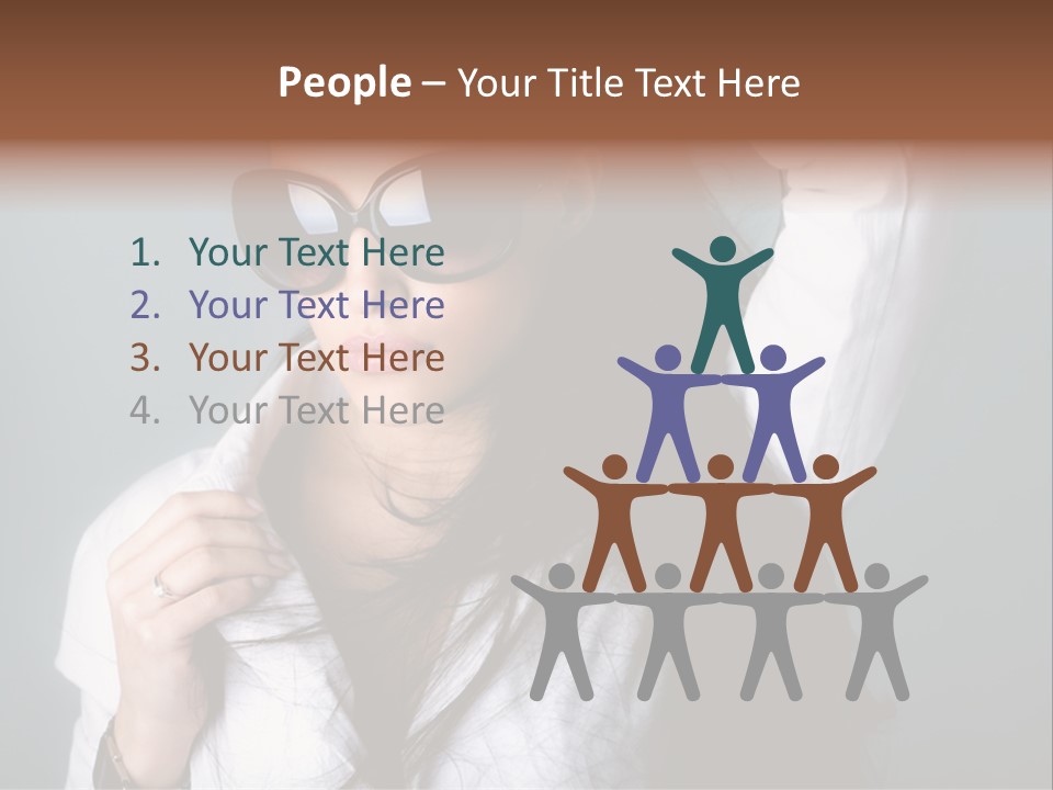 Protect Isolated Sun PowerPoint Template