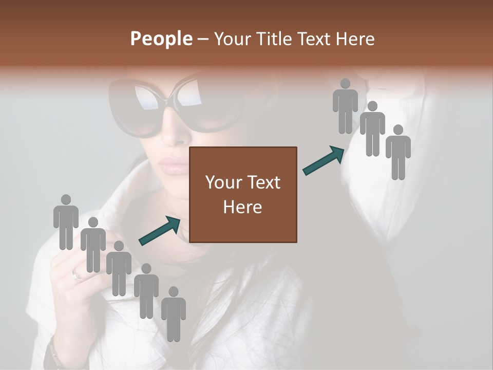 Protect Isolated Sun PowerPoint Template