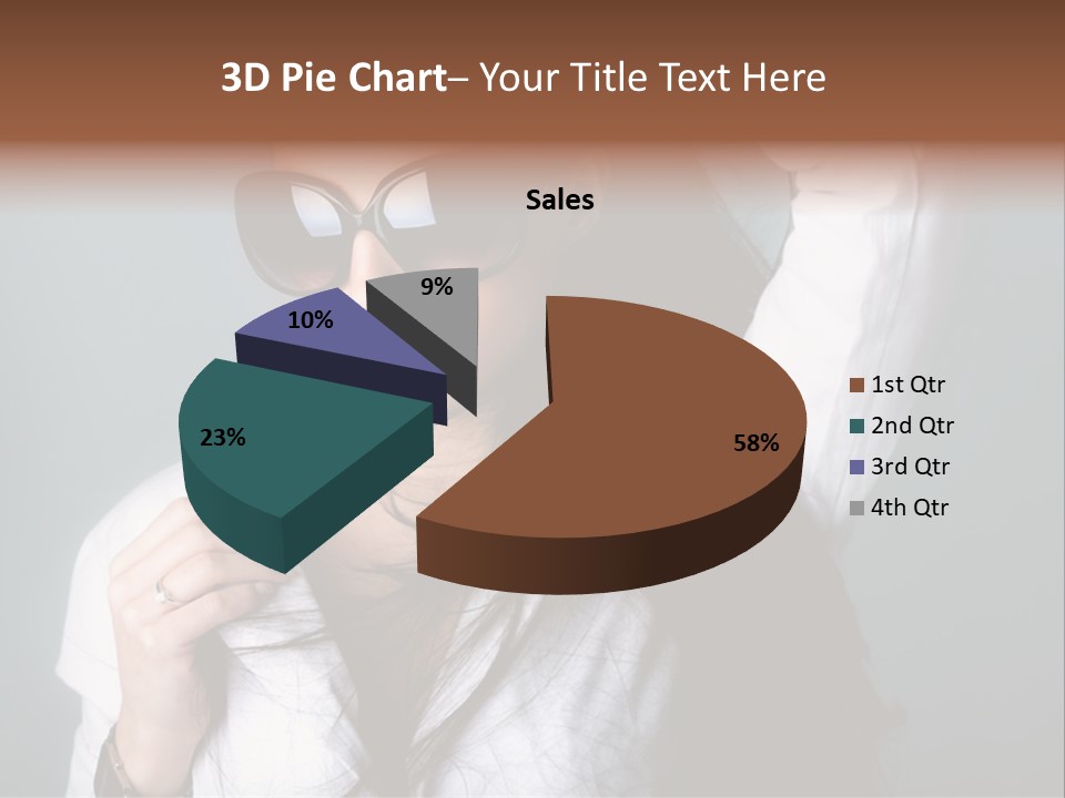 Protect Isolated Sun PowerPoint Template