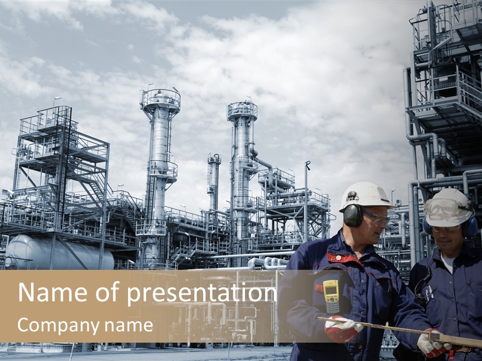 Plant Energy Industrialplant PowerPoint Template