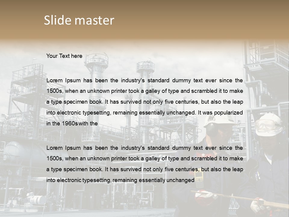 Plant Energy Industrialplant PowerPoint Template