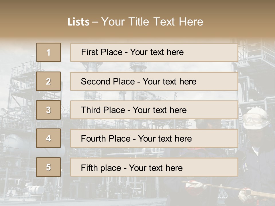 Plant Energy Industrialplant PowerPoint Template