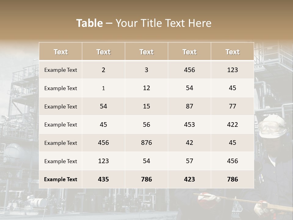 Plant Energy Industrialplant PowerPoint Template