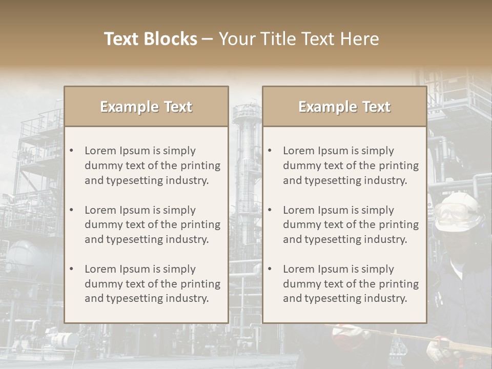 Plant Energy Industrialplant PowerPoint Template