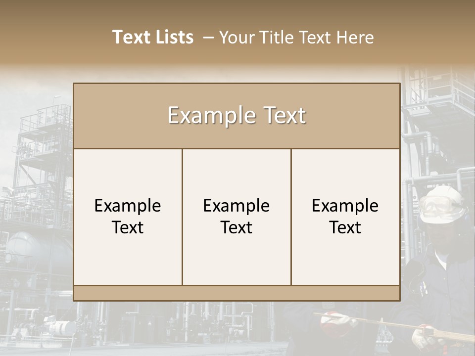 Plant Energy Industrialplant PowerPoint Template