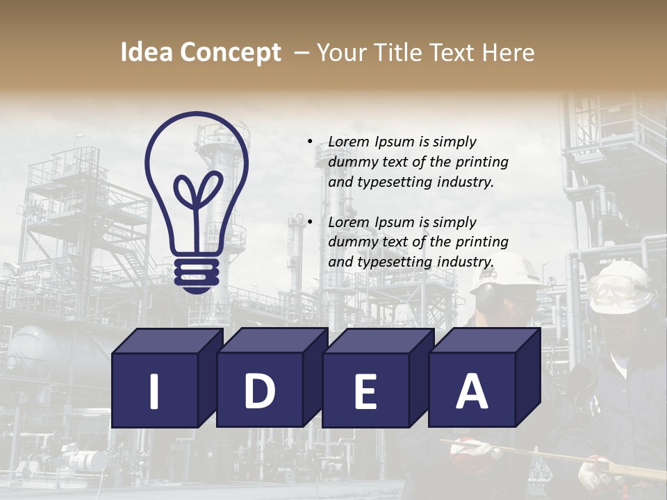 Plant Energy Industrialplant PowerPoint Template