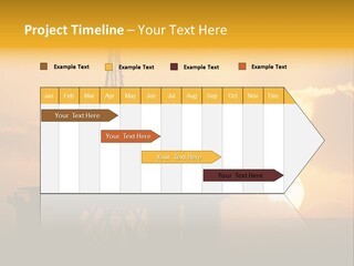 Sunset Oilrig Offshore PowerPoint Template