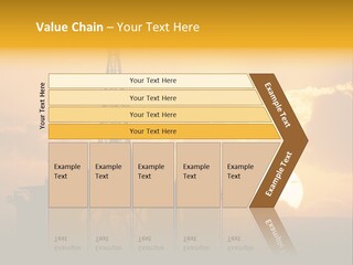Sunset Oilrig Offshore PowerPoint Template