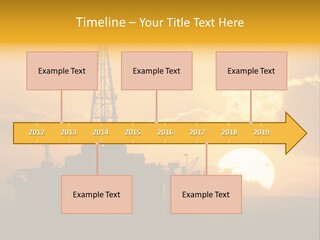 Sunset Oilrig Offshore PowerPoint Template