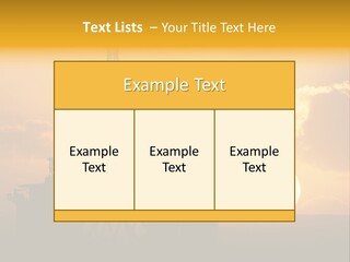 Sunset Oilrig Offshore PowerPoint Template