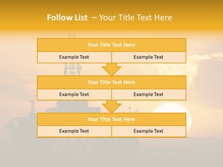 Sunset Oilrig Offshore PowerPoint Template