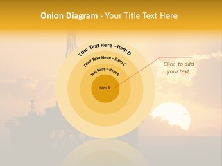 Sunset Oilrig Offshore PowerPoint Template