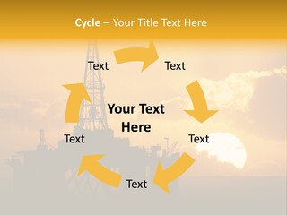 Sunset Oilrig Offshore PowerPoint Template