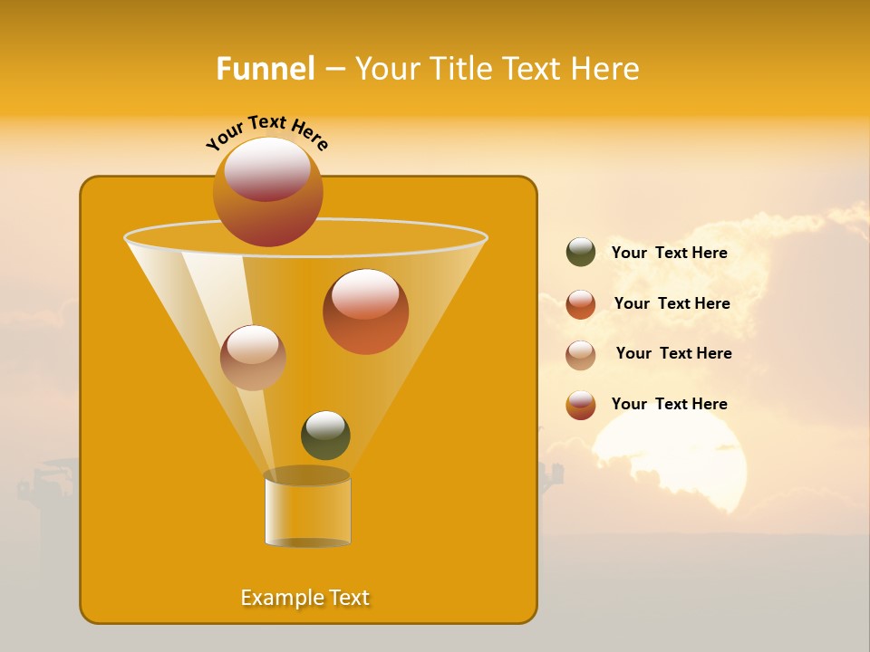 Sunset Oilrig Offshore PowerPoint Template