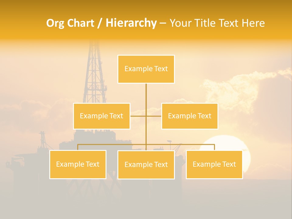 Sunset Oilrig Offshore PowerPoint Template