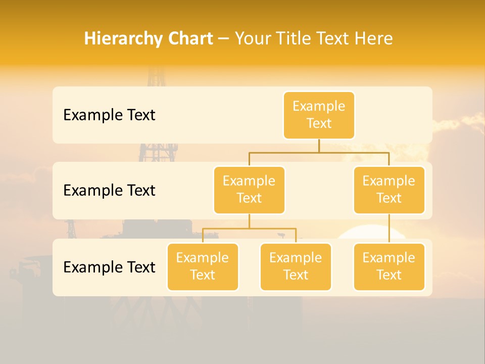 Sunset Oilrig Offshore PowerPoint Template