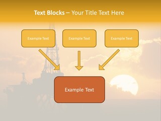 Sunset Oilrig Offshore PowerPoint Template