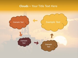 Sunset Oilrig Offshore PowerPoint Template