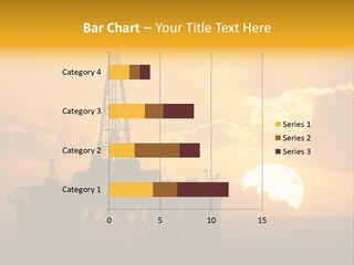Sunset Oilrig Offshore PowerPoint Template