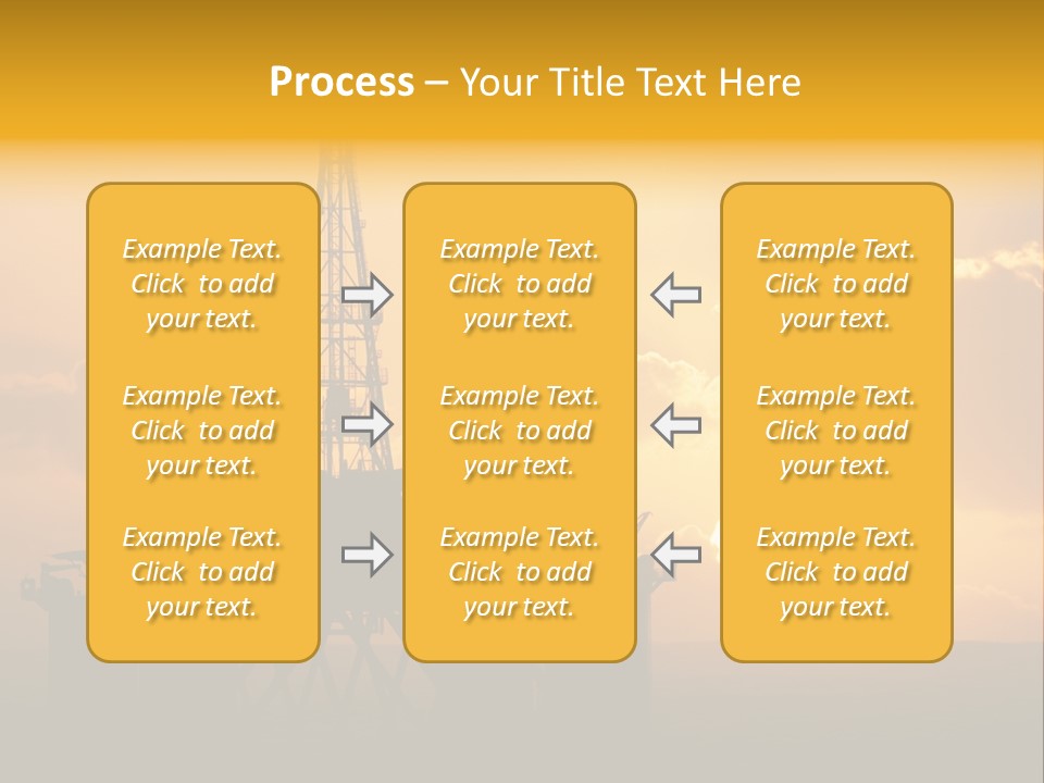 Sunset Oilrig Offshore PowerPoint Template