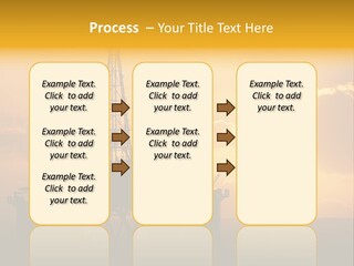 Sunset Oilrig Offshore PowerPoint Template