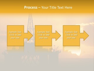 Sunset Oilrig Offshore PowerPoint Template