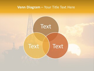 Sunset Oilrig Offshore PowerPoint Template
