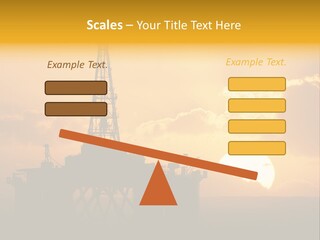 Sunset Oilrig Offshore PowerPoint Template