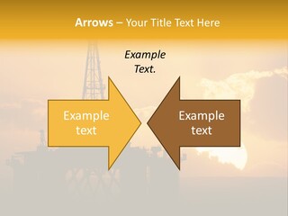 Sunset Oilrig Offshore PowerPoint Template