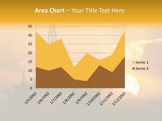 Sunset Oilrig Offshore PowerPoint Template