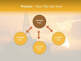 Sunset Oilrig Offshore PowerPoint Template